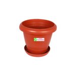 DURO 10-inch UV-Treated Plastic Round Pot is a durable and versatile gardening container designed for growing plants, flowers, herbs, or vegetables