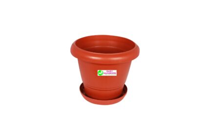 DURO 10-inch UV-Treated Plastic Round Pot is a durable and versatile gardening container designed for growing plants, flowers, herbs, or vegetables